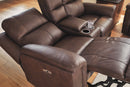 Bleckley Power Reclining Loveseat with Console - NY Furniture Direct (NY)