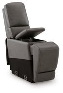 5Z - Pittson Power Reclining Sectional Loveseat with Console - NY Furniture Direct (NY)