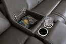 5Z - Pittson Power Reclining Sectional Loveseat with Console - NY Furniture Direct (NY)
