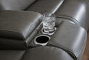 5Z - Pittson Power Reclining Sectional Loveseat with Console - NY Furniture Direct (NY)