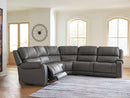 5Z - Pittson Power Reclining Sectional - NY Furniture Direct (NY)