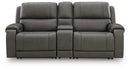 5Z - Pittson Power Reclining Sectional Loveseat with Console - NY Furniture Direct (NY)