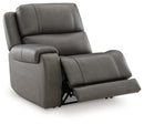 5Z - Pittson Power Reclining Sectional Loveseat with Console - NY Furniture Direct (NY)