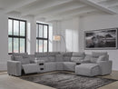 Modmax II Power Reclining Sectional with Chaise and Audio Consoles