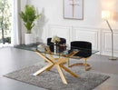 Gianna Black Velvet Dining Chair