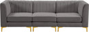 Alina Grey Velvet Modular Sofa