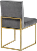 Giselle Grey Velvet Dining Chair