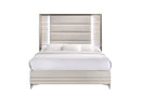 Zambrano White Bed with LED