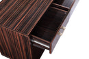 Excel Brown Zebra Wood Veneer Lacquer Sideboard/Buffet