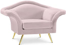 Lips Pink Velvet Chair