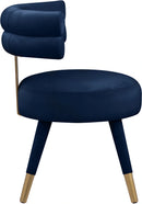 Fitzroy Navy Velvet Dining Chair
