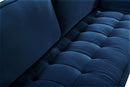 Emily Navy Velvet Loveseat