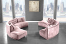 Kenzi Pink Velvet 2pc. Sectional