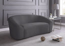 Riley Grey Velvet Loveseat