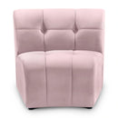 Limitless Pink Velvet Modular Chair