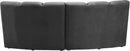 Infinity Grey Velvet 2pc. Modular Sectional