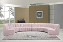 Infinity Pink Velvet 8pc. Modular Sectional