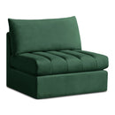 Jacob Green Velvet Armless