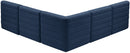 Quincy Navy Velvet Modular Sectional