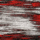 Sivas Area Rug Black and Red