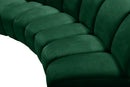 Infinity Green Velvet 11pc. Modular Sectional
