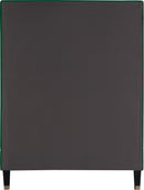 Harlie Green Velvet Twin Bed