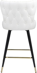 Hendrix White Faux Leather Counter/Bar Stool