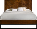 Reed Antique Coffee Queen Bed (3 Boxes)