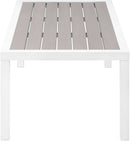 Nizuc Grey manufactured wood Outdoor Patio Aluminum Coffee Table
