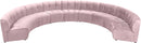 Limitless Pink Velvet 9pc. Modular Sectional