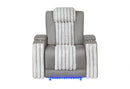 U8000 Power Recliner with Power Headrest and LED