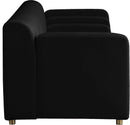 Naya Black Velvet Sofa
