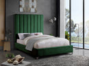 Via Green Velvet Full Bed