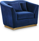 Arabella Navy Velvet Chair