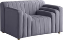 Naya Grey Velvet Chair