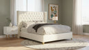 Soho White Bonded Leather Full Bed