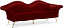 Lips Red Velvet Sofa