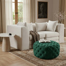 Addison Green Velvet Ottoman/Bench