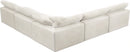 Cozy Cream Velvet Cloud Modular Sectional