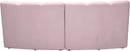 Infinity Pink Velvet 2pc. Modular Sectional