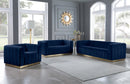 Marlon Navy Velvet Chair