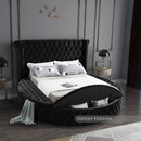 Luxus Black Velvet Full Bed (3 Boxes)