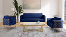 Casa Navy Velvet Loveseat