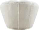 Dream White Faux Sheepskin Fur Accent Chair