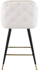 Barbosa White Faux Leather Counter/Bar Stool