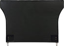 Kira Black Velvet Queen Bed