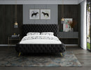 Delano Black Velvet King Bed