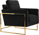 Mila Black Velvet Chair