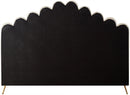 Lily Cream Velvet King Bed