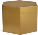 Hexagon Brushed Gold Coffee Table